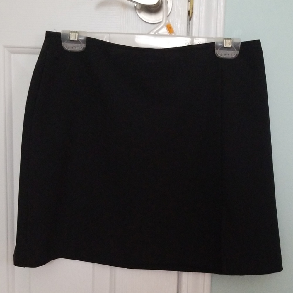 Black mini skirt